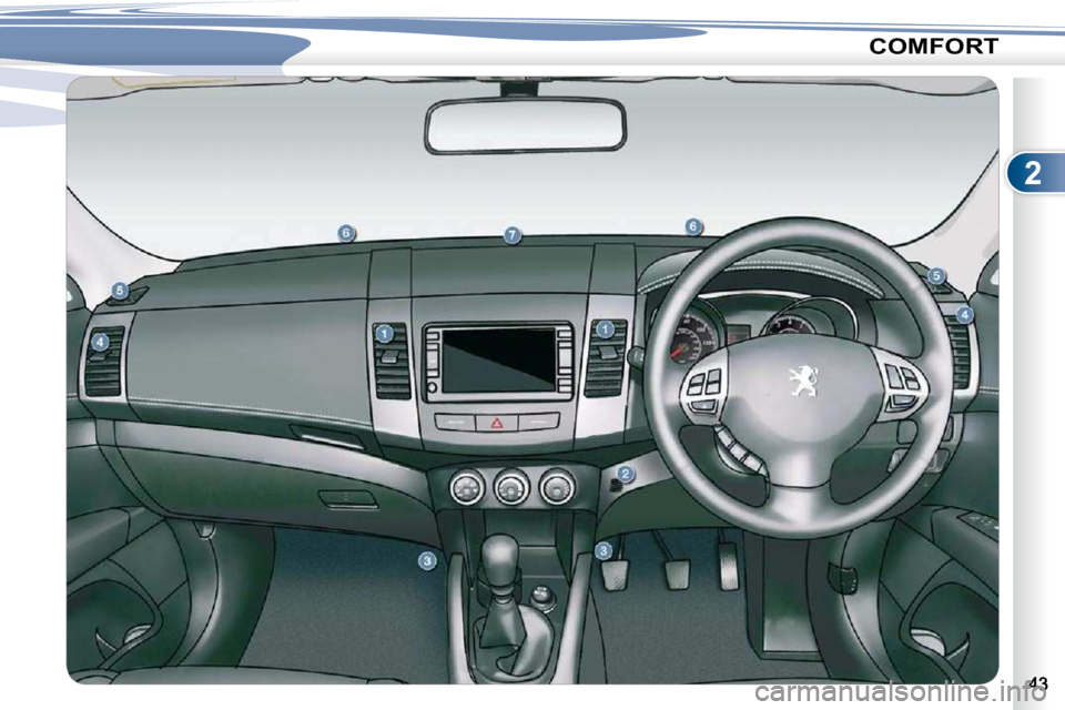 PEUGEOT 4007 2010.5  Owners Manual 2
COMFORT  