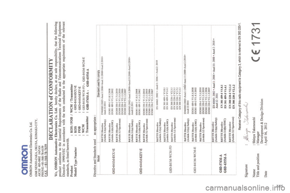 PEUGEOT 4008 2015  Brugsanvisning (in Danish) 355
4008_da_Chap12_certificats_ed01-2016  