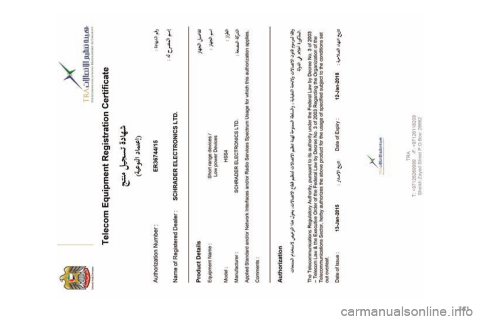 PEUGEOT 4008 2015  Brugsanvisning (in Danish) 361
4008_da_Chap12_certificats_ed01-2016  