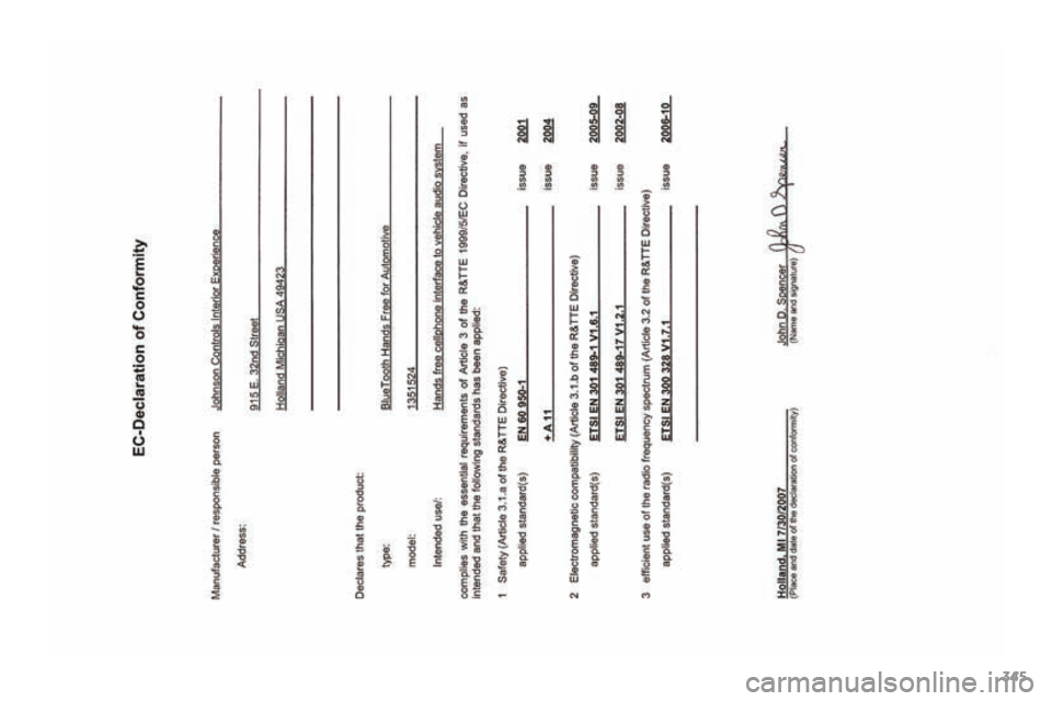 PEUGEOT 4008 2015  Betriebsanleitungen (in German) 345
4008_de_Chap12_certificats_ed01-2016  