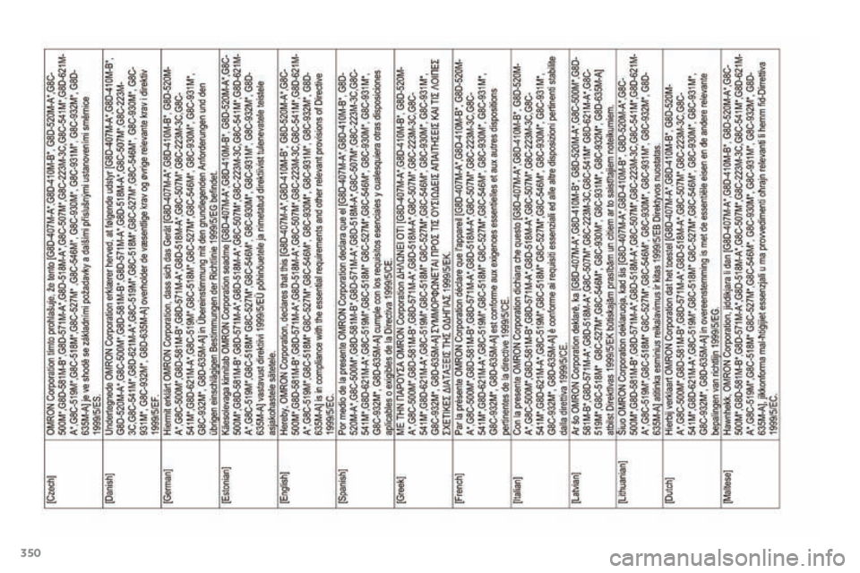 PEUGEOT 4008 2015  Betriebsanleitungen (in German) 350
4008_de_Chap12_certificats_ed01-2016  