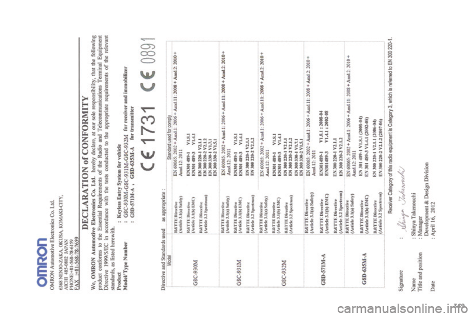 PEUGEOT 4008 2017  Manual del propietario (in Spanish) 349
4008_es_Chap12_certificats_ed01-2016  