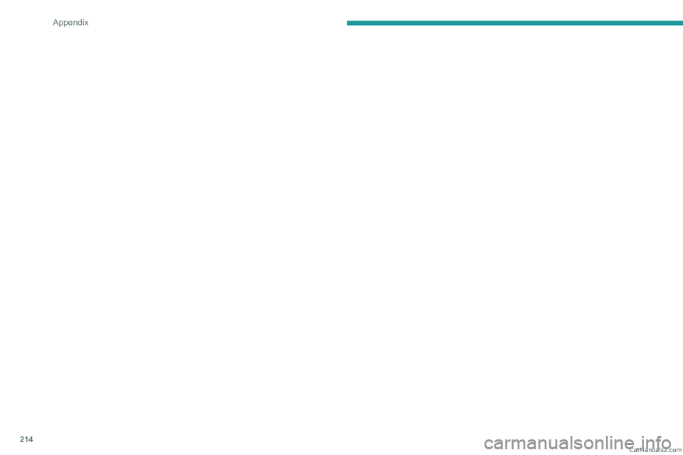 PEUGEOT 408 2023  Owners Manual 214
Appendix   CarM an uals 2 .c o m  