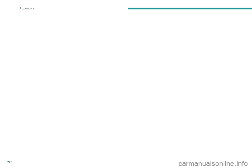PEUGEOT 408 2023  Manuale duso (in Italian) 228
Appendice    