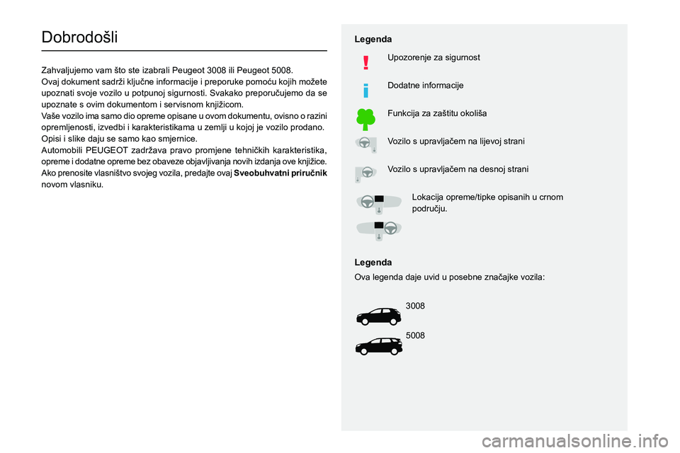 PEUGEOT 5008 2020  Upute Za Rukovanje (in Croatian)   
 
 
 
 
 
  
  
   
   
 
  
 
  
 
 
 
   
 
 
  
Dobrodo