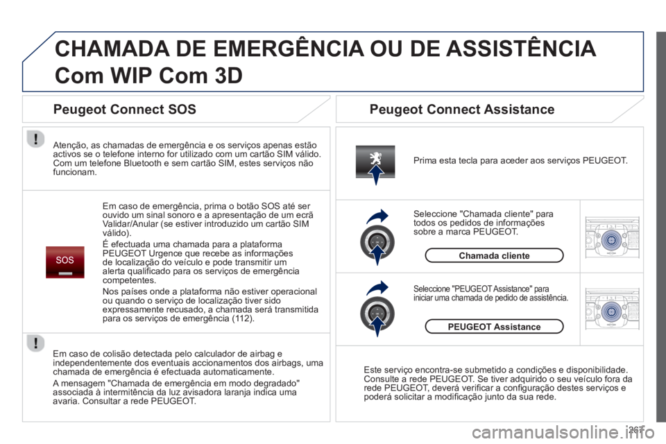 PEUGEOT 5008 2014  Manual de utilização (in Portuguese) 267
2ABC3DEF5JKL4GHI6MNO8TUV7PQRS9WXYZ0*#
1RADIO MEDIANAV TRAFFIC
SETUPADDR
BOOK
2ABC3DEF5JKL4GHI6MNO8TUV7PQRS9WXYZ0*#
1RADIO MEDIANAV TRAFFIC
SETUPADDR
BOOK
  CHAMADA DE EMERGÊNCIA OU DE ASSISTÊNCI