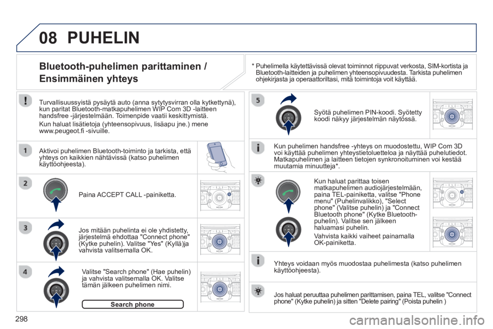PEUGEOT 5008 2014  Omistajan Käsikirja (in Finnish) 298
08
2ABC3DEF5JKL4GHI6MNO8TUV7PQRS9WXYZ0*#
1RADIO MEDIANAV TRAFFIC
SETUPADDR
BOOK
2ABC3DEF5JKL4GHI6MNO8TUV7PQRS9WXYZ0*#
1RADIO MEDIANAV TRAFFIC
SETUPADDR
BOOK
2ABC3DEF5JKL4GHI6MNO8TUV7PQRS9WXYZ0*#
1