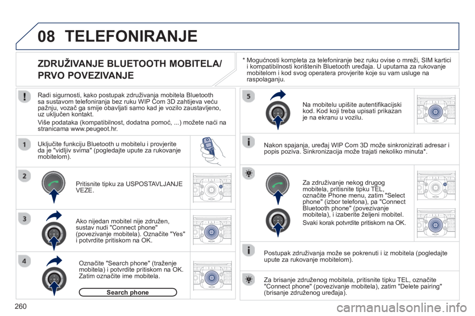 PEUGEOT 5008 2013  Upute Za Rukovanje (in Croatian) 260
08
2ABC3DEF5JKL4GHI6MNO8TUV7PQRS9WXYZ0*#
1RADIO MEDIANAV TRAFFIC
SETUPADDR
BOOK
2ABC3DEF5JKL4GHI6MNO8TUV7PQRS9WXYZ0*#
1RADIO MEDIANAV TRAFFIC
SETUPADDR
BOOK
2ABC3DEF5JKL4GHI6MNO8TUV7PQRS9WXYZ0*#
1