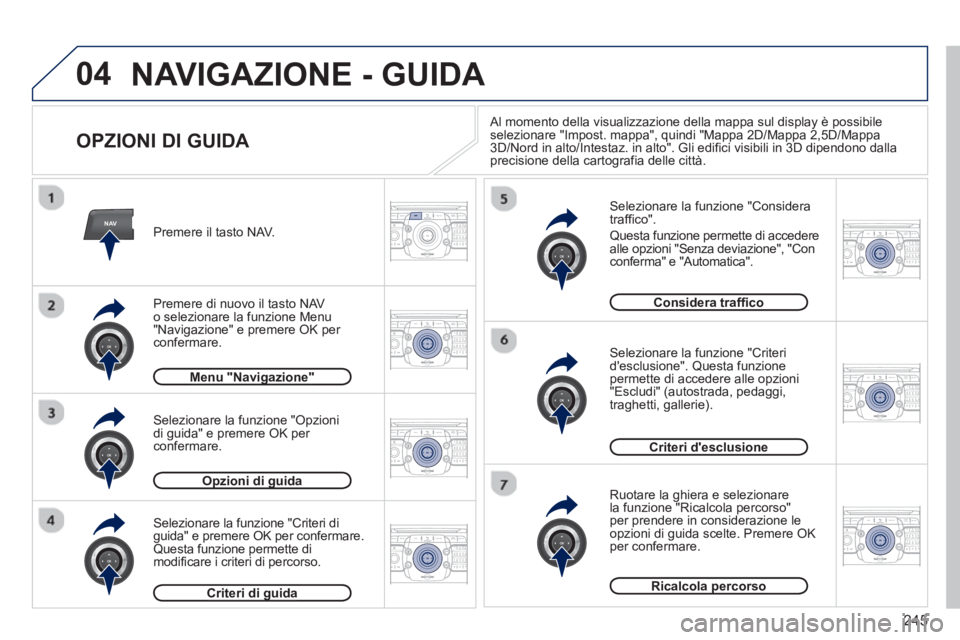 PEUGEOT 5008 2013  Manuale duso (in Italian) 245
04
NAV2ABC3DEF5JKL4GHI6MNO8TUV7PQRS9WXYZ0*#
1RADIO MEDIANAV TRAFFIC
SETUPADDR
BOOK
2ABC3DEF5JKL4GHI6MNO8TUV7PQRS9WXYZ0*#
1RADIO MEDIANAV TRAFFIC
SETUPADDR
BOOK
2ABC3DEF5JKL4GHI6MNO8TUV7PQRS9WXYZ0*