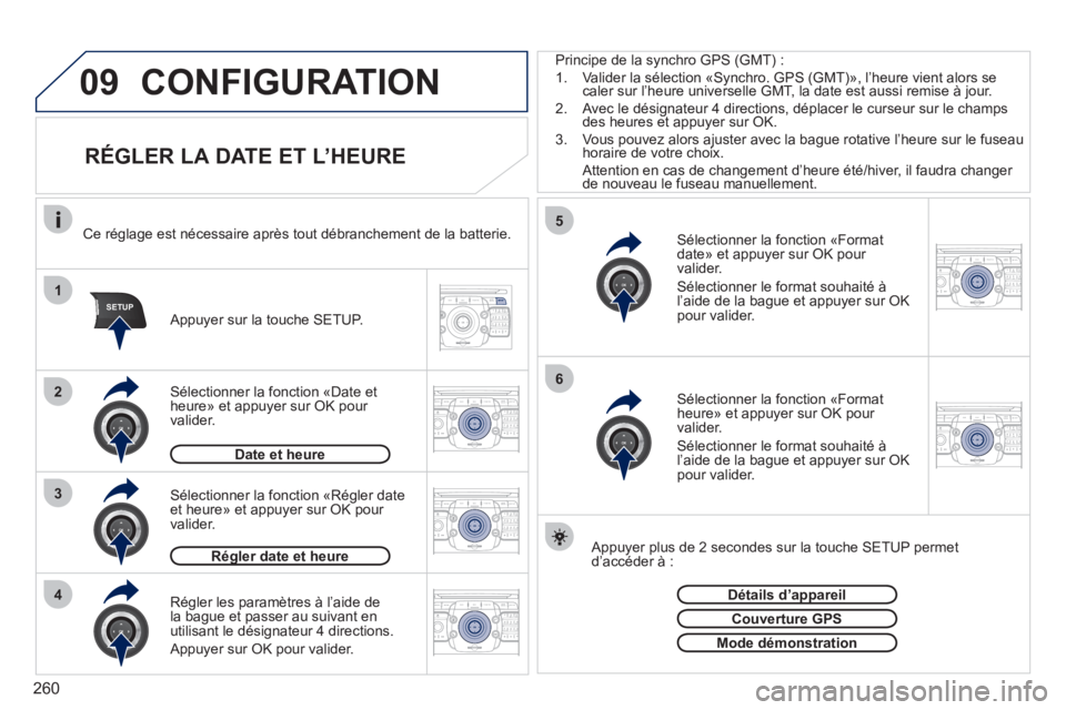 PEUGEOT 5008 2012  Manuel du propriétaire (in French) 260
09
1
4
5
3
SETUP
26
2ABC3DEF5JKL4GHI6MNO8TUV7PQRS9WXYZ0*#
1RADIO MEDIANAV ESC TRAFFIC
SETUPADDR
BOOK
2ABC3DEF5JKL4GHI6MNO8TUV7PQRS9WXYZ0*#
1RADIO MEDIANAV ESC TRAFFIC
SETUPADDR
BOOK
2ABC3DEF5JKL4G