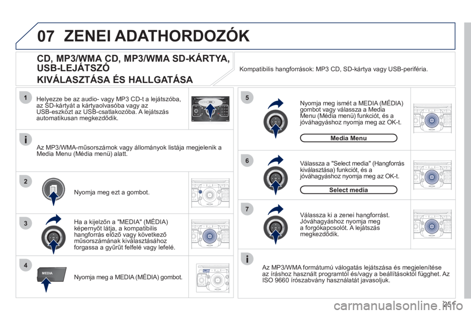 PEUGEOT 5008 2012  Kezelési útmutató (in Hungarian) 251
07
4
5
6
3
MEDIA
2ABC3DEF5JKL4GHI6MNO8TUV7PQRS9WXYZ0*#
1RADIO MEDIANAV ESC TRAFFIC
SETUPADDR
BOOK
2
7
2ABC3DEF5JKL4GHI6MNO8TUV7PQRS9WXYZ0*#
1RADIO MEDIANAV ESC TRAFFIC
SETUPADDR
BOOK
2ABC3DEF5JKL4