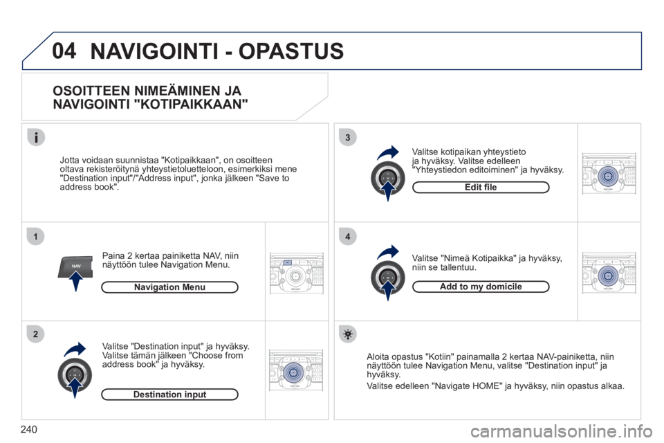 PEUGEOT 5008 2012  Omistajan Käsikirja (in Finnish) 240
04
1
2
3
4
NAV2ABC3DEF5JKL4GHI6MNO8TUV7PQRS9WXYZ0*#
1RADIO MEDIANAV ESC TRAFFIC
SETUPADDR
BOOK
2ABC3DEF5JKL4GHI6MNO8TUV7PQRS9WXYZ0*#
1RADIO MEDIANAV ESC TRAFFIC
SETUPADDR
BOOK
2ABC3DEF5JKL4GHI6MNO