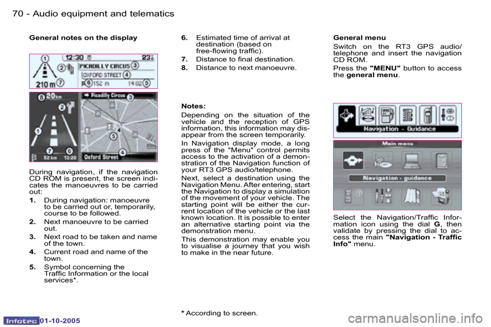 Peugeot 1007 Dag 2005.5  Owners Manual �7�0 �-�A�u�d�i�o� �e�q�u�i�p�m�e�n�t� �a�n�d� �t�e�l�e�m�a�t�i�c�s
�0�1�-�1�0�-�2�0�0�5
�7�1
�-�A�u�d�i�o� �e�q�u�i�p�m�e�n�t� �a�n�d� �t�e�l�e�m�a�t�i�c�s
�0�1�-�1�0�-�2�0�0�5
�G�e�n�e�r�a�l� �n�o�t