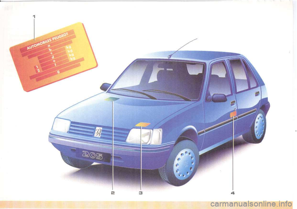 Peugeot 205 Dag 1998.5  Owners Manual 
