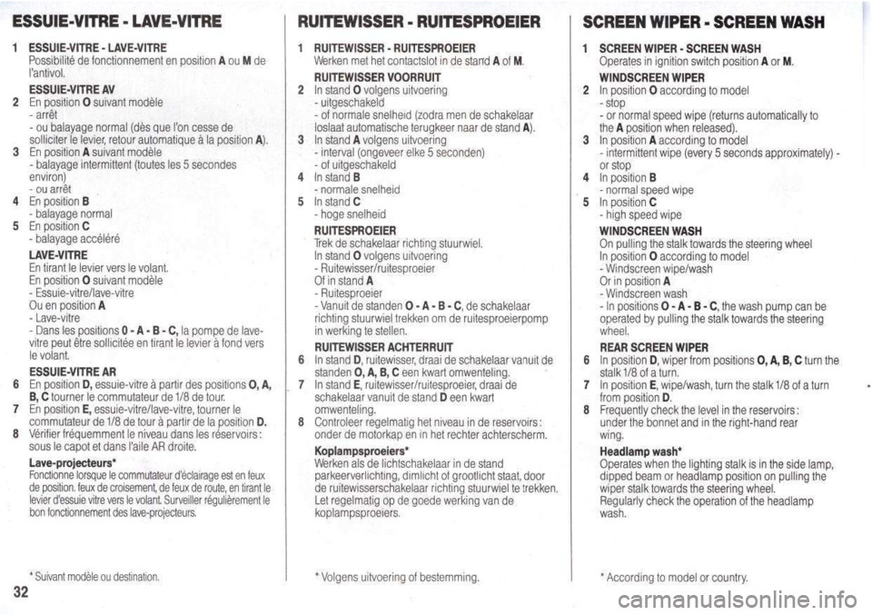 Peugeot 205 Dag 1998.5  Owners Manual 