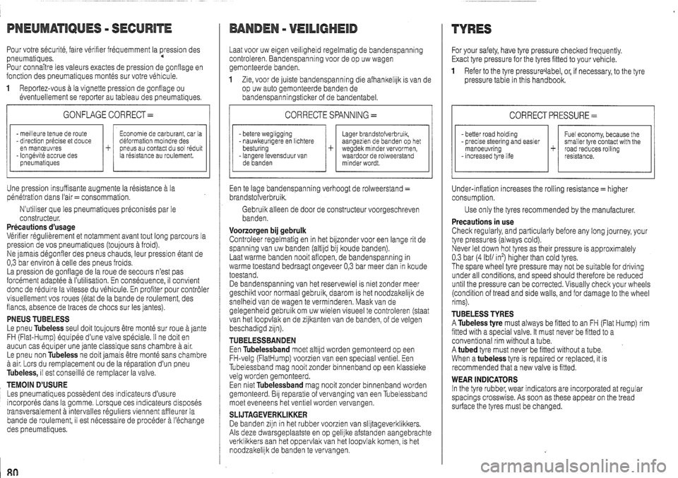 Peugeot 205 Dag 1998.5  Owners Manual 