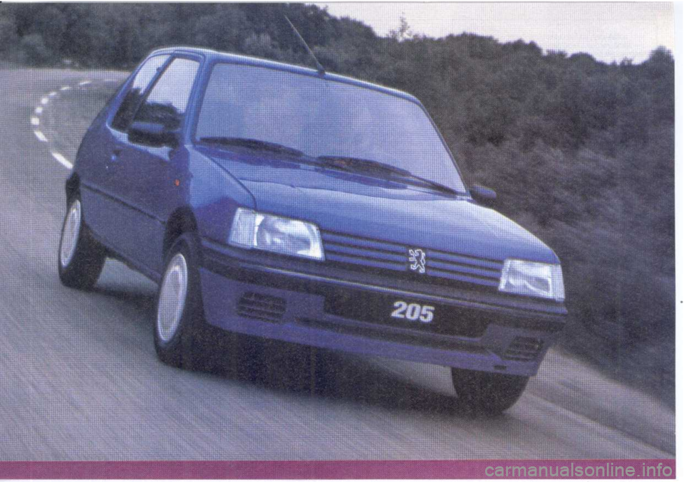 Peugeot 205 Dag 1998.5  Owners Manual 