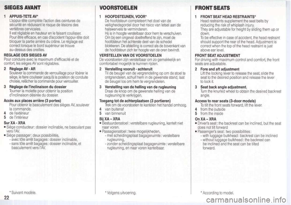 Peugeot 205 Dag 1995.5  Owners Manual 