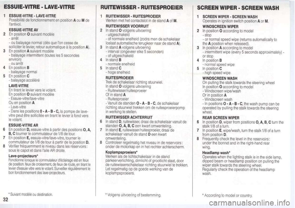 Peugeot 205 Dag 1995.5  Owners Manual 