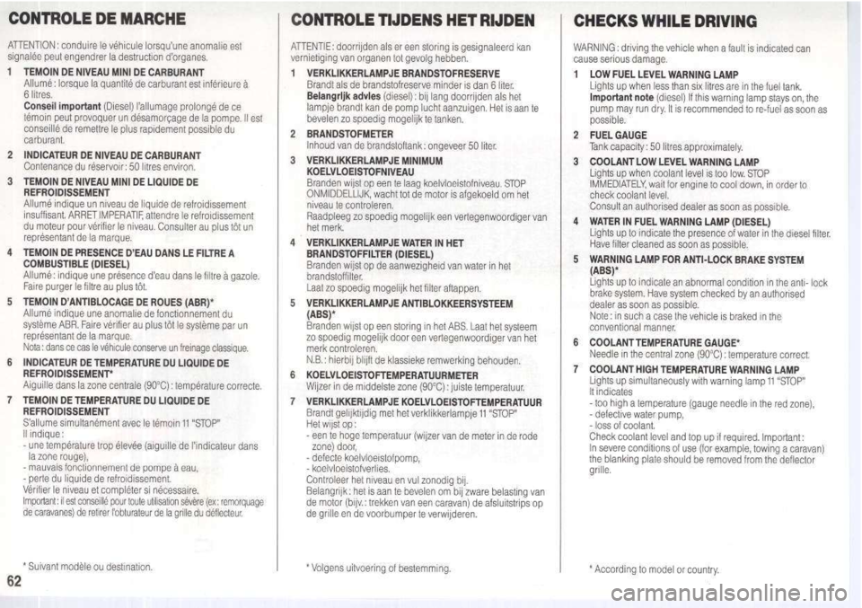 Peugeot 205 Dag 1995.5  Owners Manual 