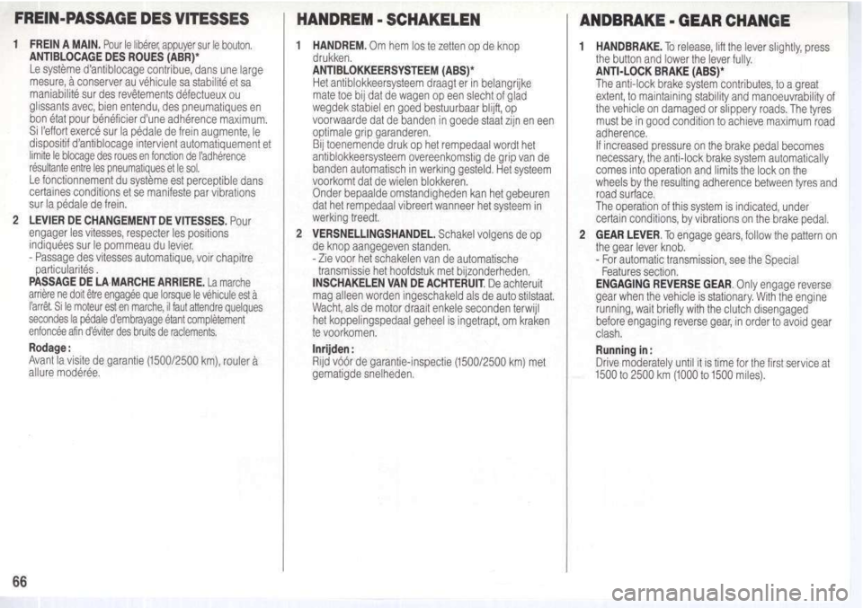 Peugeot 205 Dag 1995.5  Owners Manual 