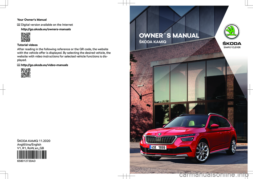 SKODA KAMIQ 2021  Owner´s Manual �I�s�N��W