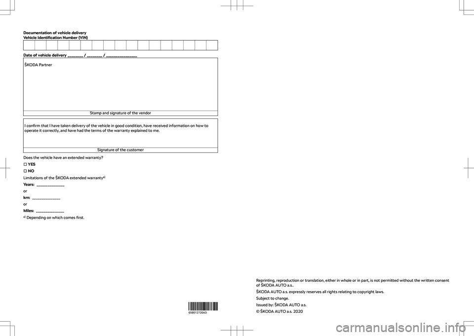 SKODA KAMIQ 2021  Owner´s Manual ��