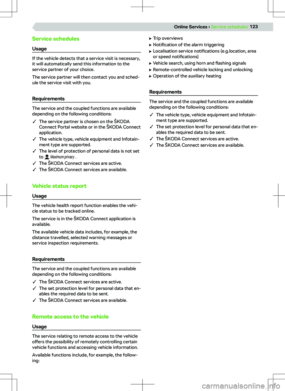 SKODA KAMIQ 2021  Owner´s Manual �[�