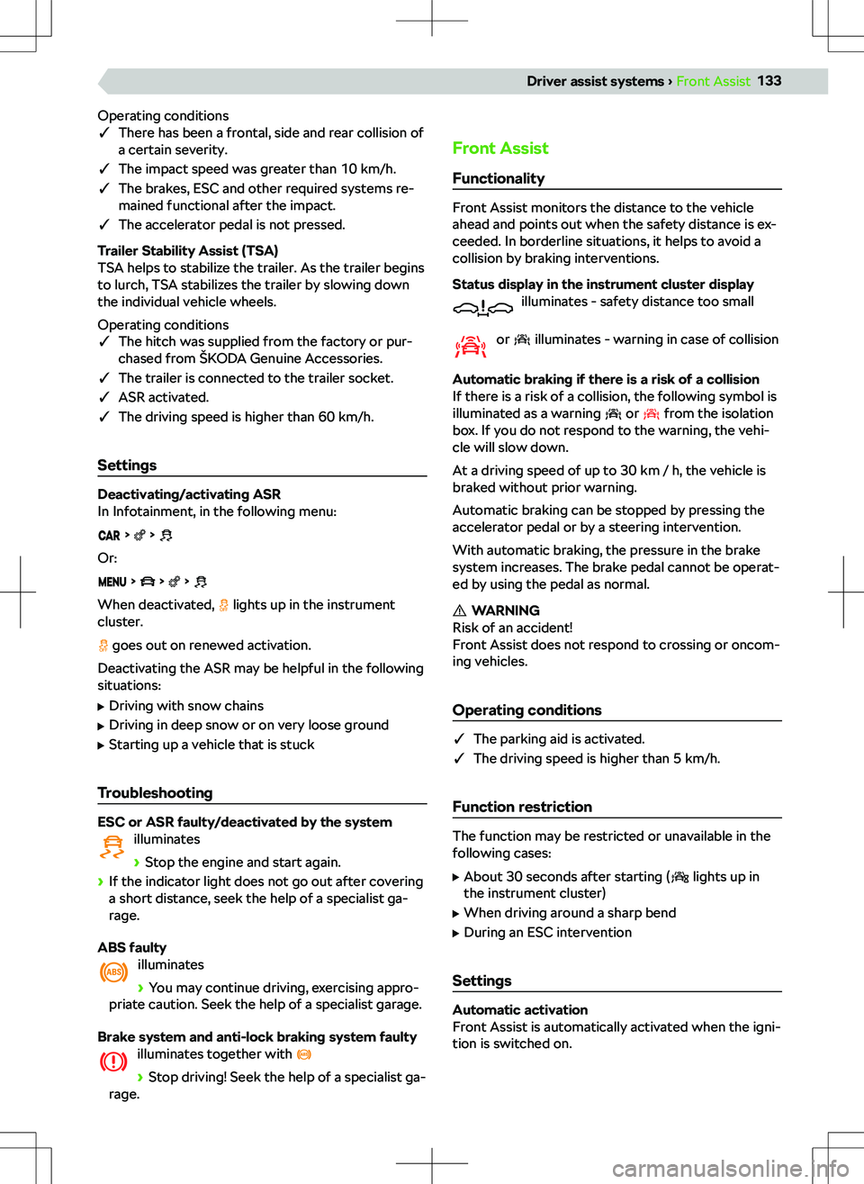 SKODA KAMIQ 2021  Owner´s Manual �I�