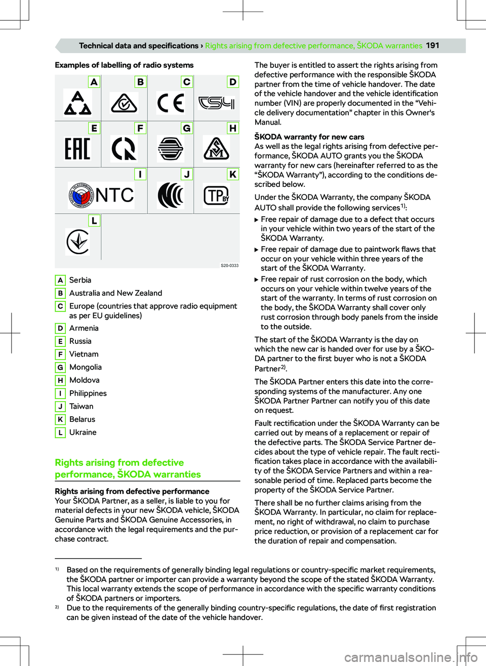 SKODA KAMIQ 2021  Owner´s Manual ��x�