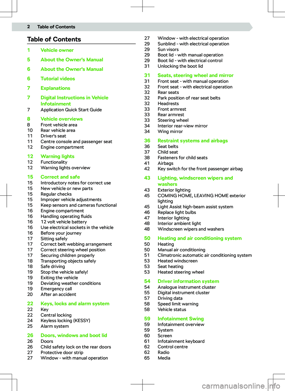 SKODA KAMIQ 2021  Owner´s Manual �b�
