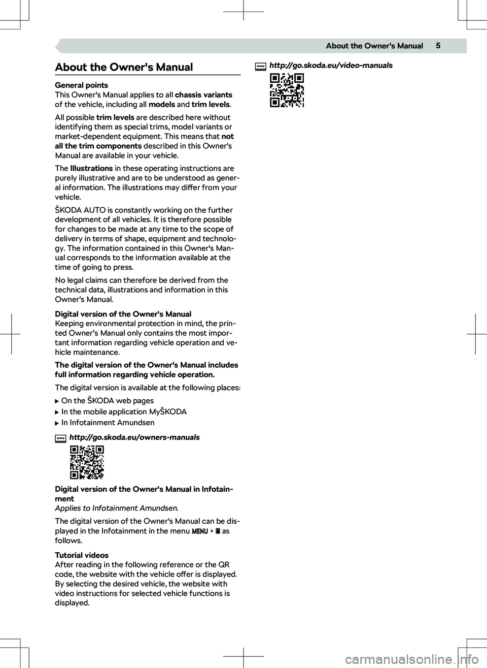 SKODA KAMIQ 2021  Owner´s Manual ��b�