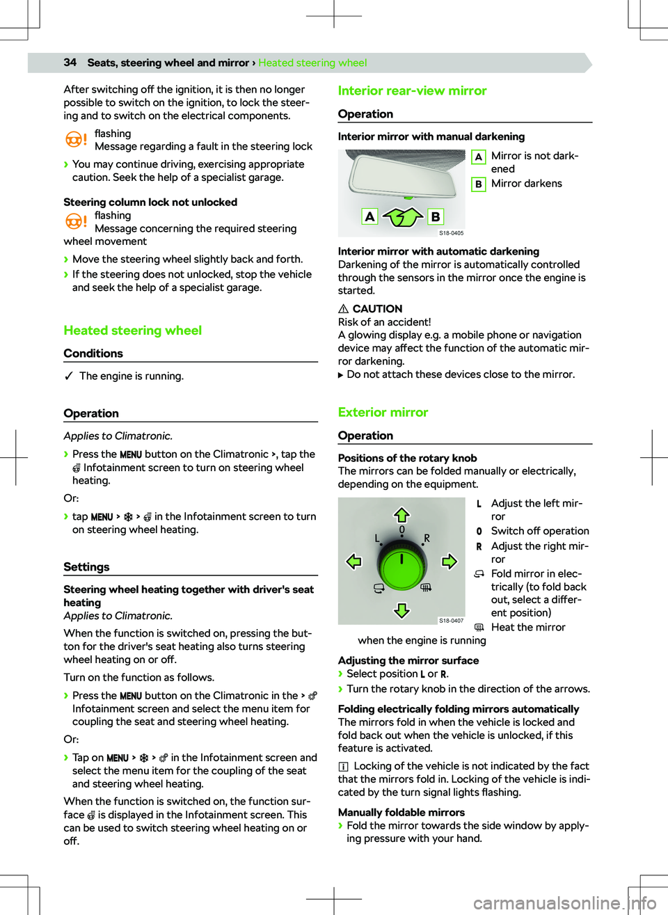 SKODA KAMIQ 2020  Owner´s Manual After switching o