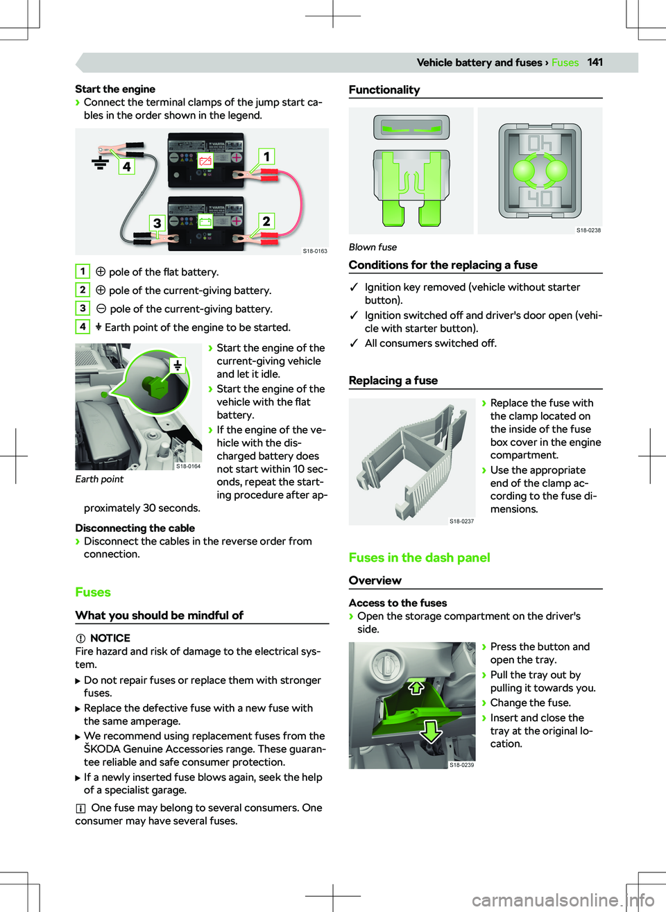 SKODA KAMIQ 2019  Owner´s Manual Start the engine
