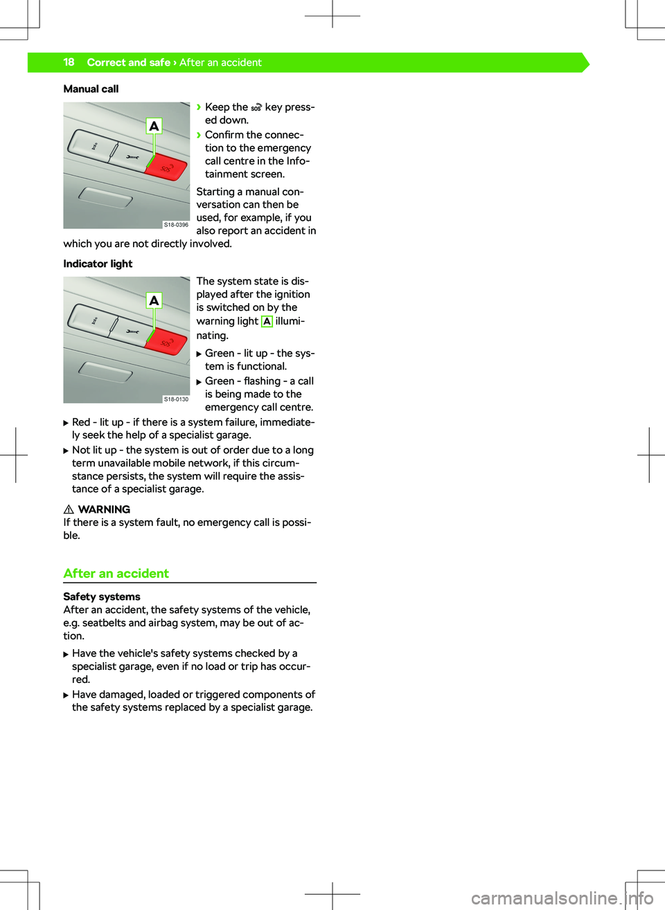 SKODA KAMIQ 2019  Owner´s Manual Manual call