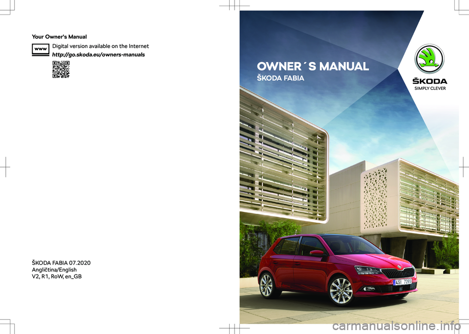 SKODA FABIA 2021  Owner´s Manual �I�s�N��W