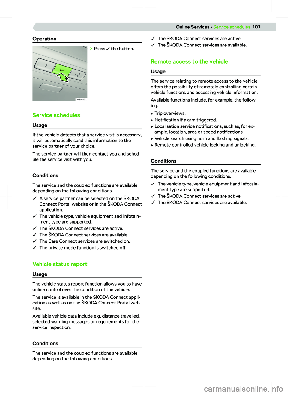 SKODA FABIA 2020  Owner´s Manual �I�