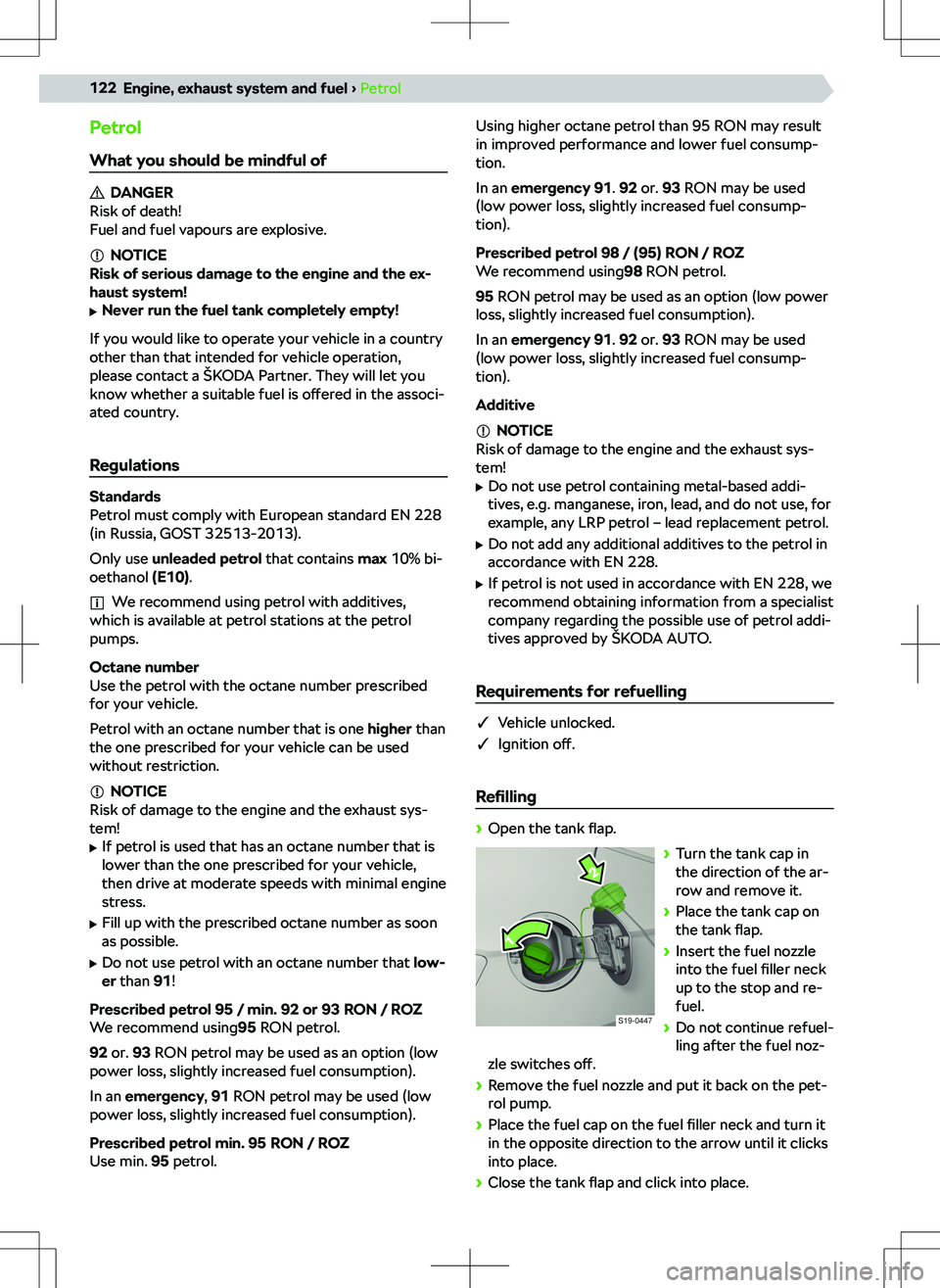 SKODA FABIA 2021  Owner´s Manual �T�