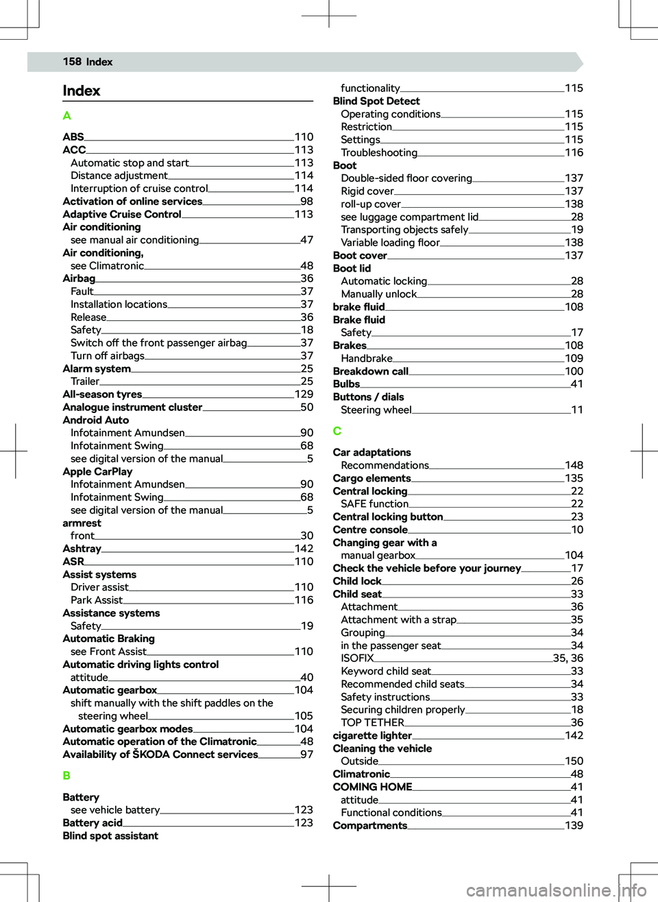 SKODA FABIA 2020  Owner´s Manual �-�n�
