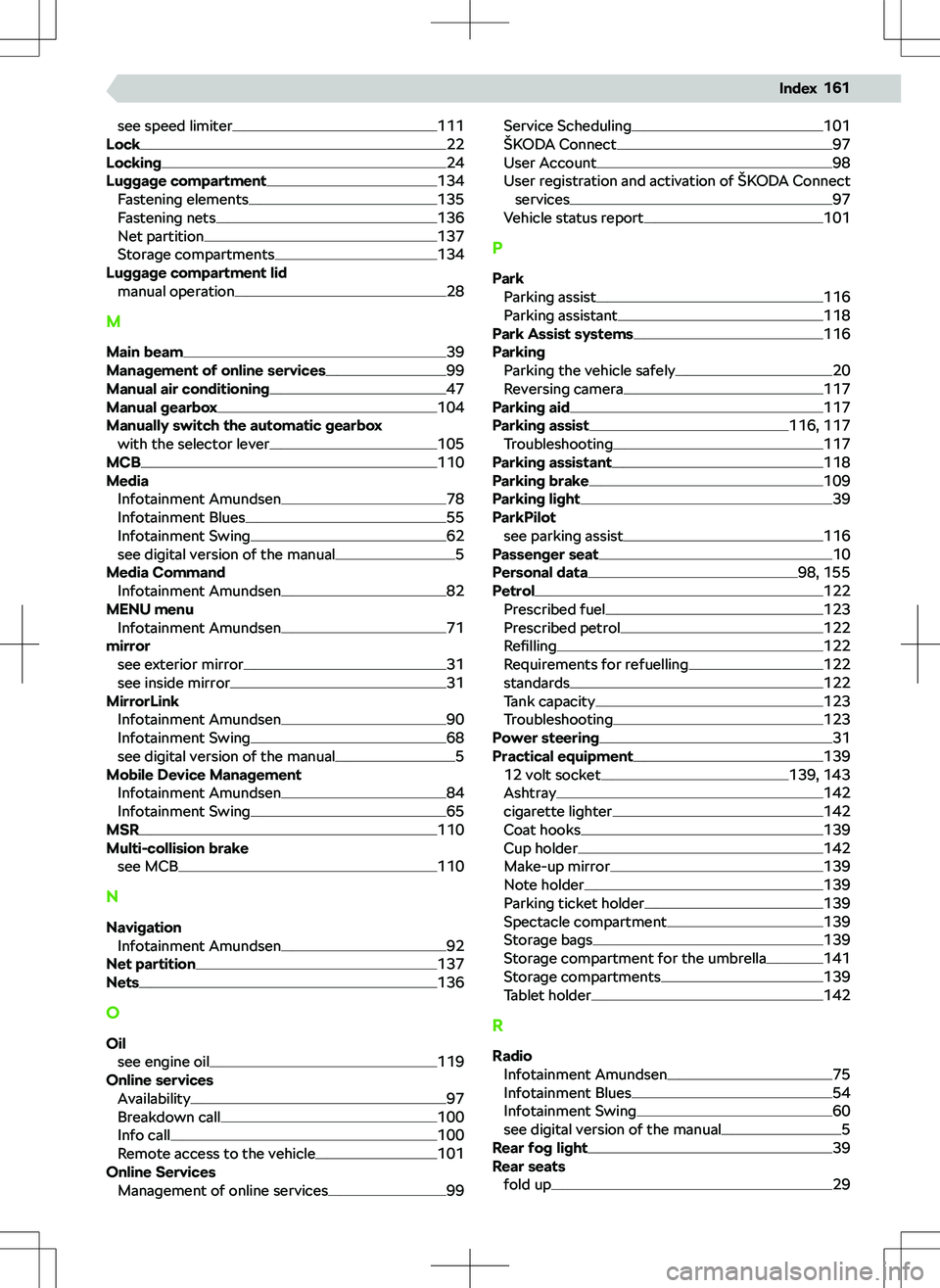 SKODA FABIA 2021  Owner´s Manual �