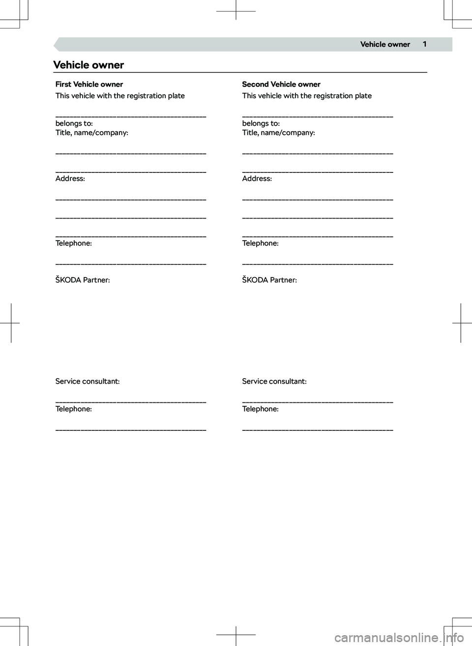 SKODA FABIA 2021  Owner´s Manual �V�