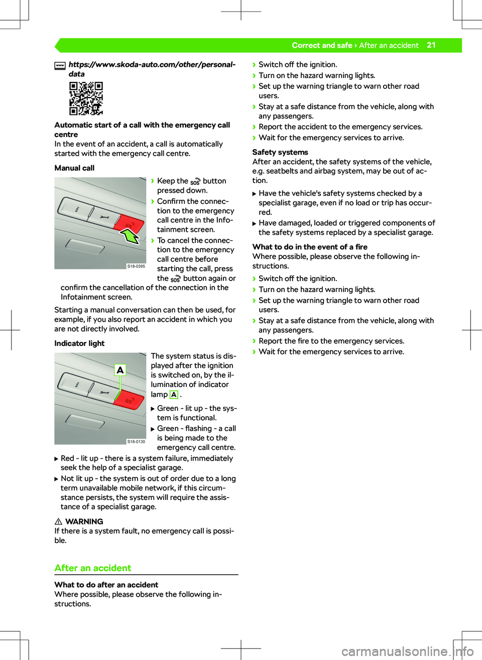 SKODA FABIA 2020  Owner´s Manual �