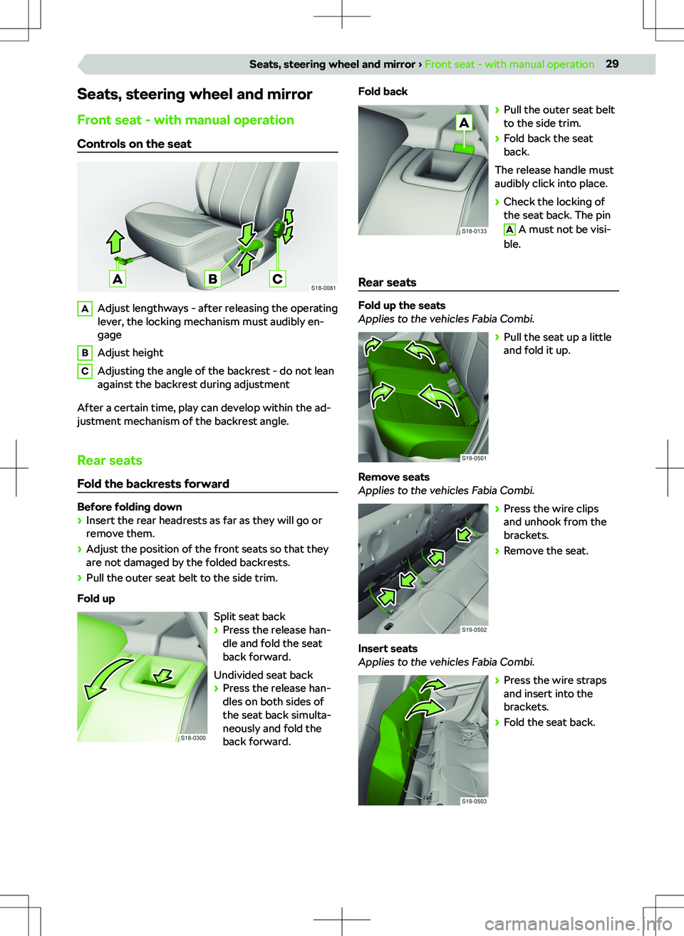 SKODA FABIA 2018  Owner´s Manual �[�