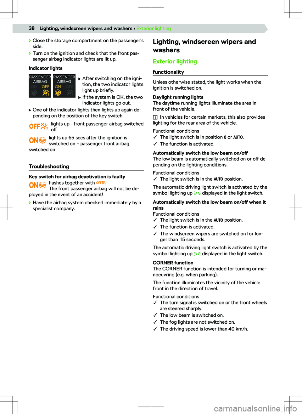 SKODA FABIA 2020  Owner´s Manual N�C�