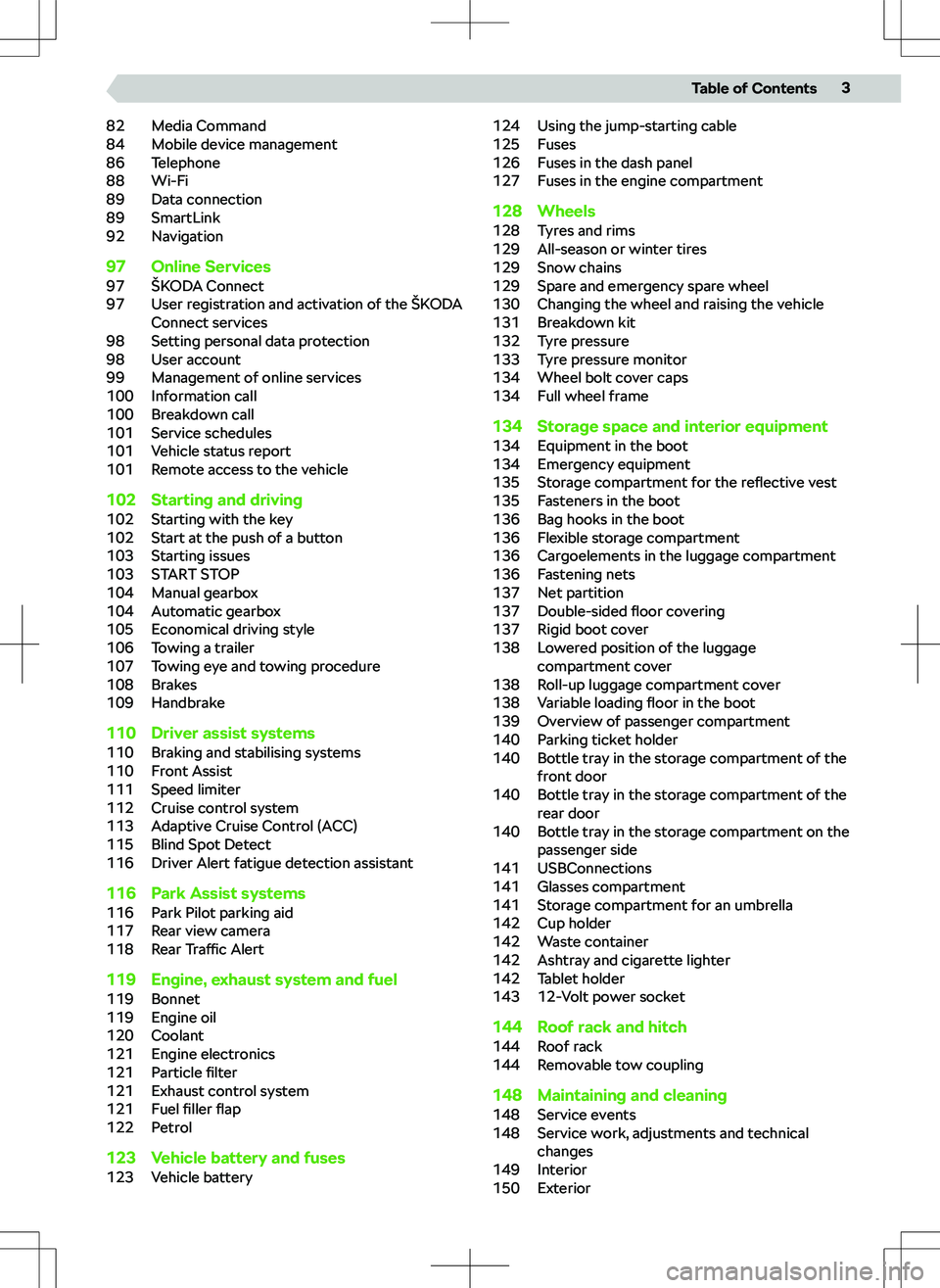 SKODA FABIA 2021  Owner´s Manual 