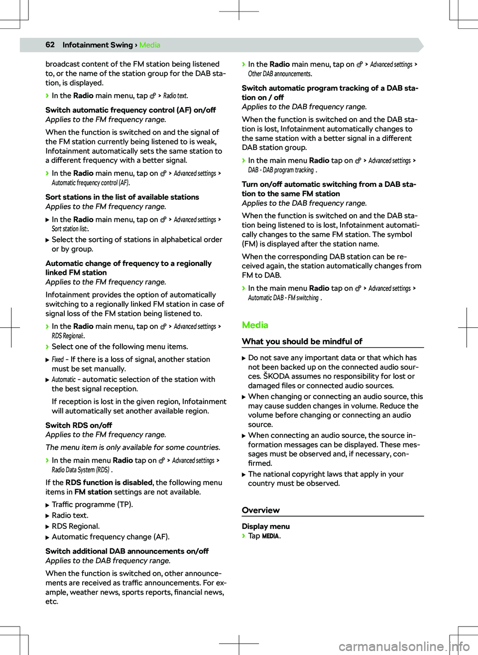 SKODA FABIA 2021  Owner´s Manual �b�r�