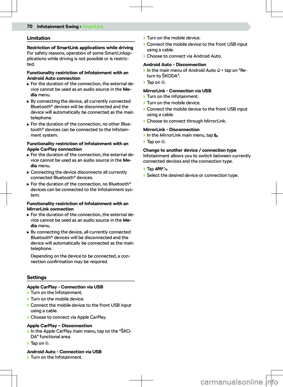 SKODA FABIA 2018  Owner´s Manual �<�