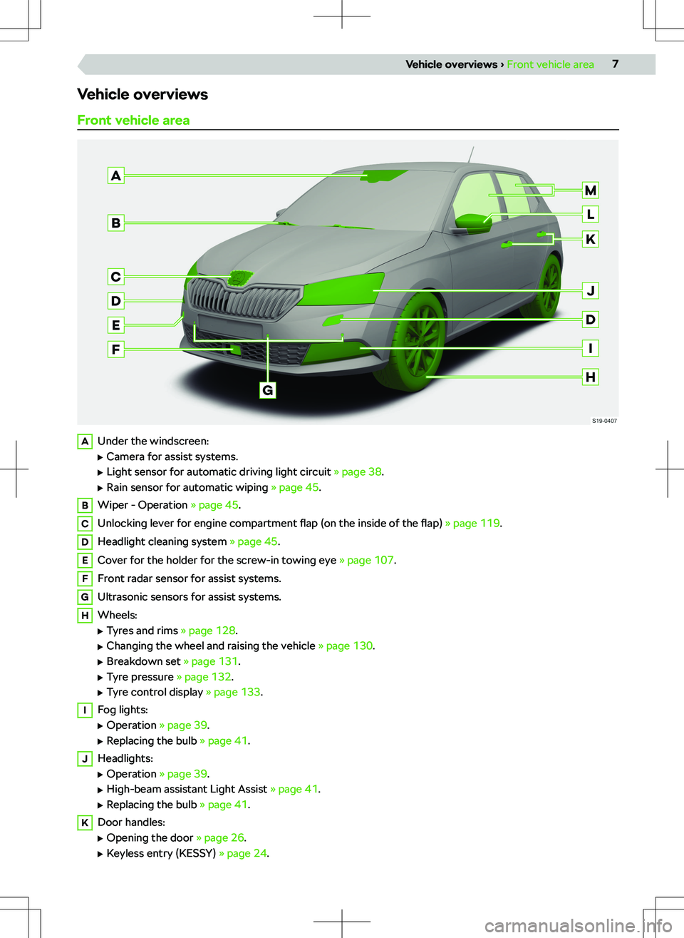 SKODA FABIA 2020  Owner´s Manual �V�