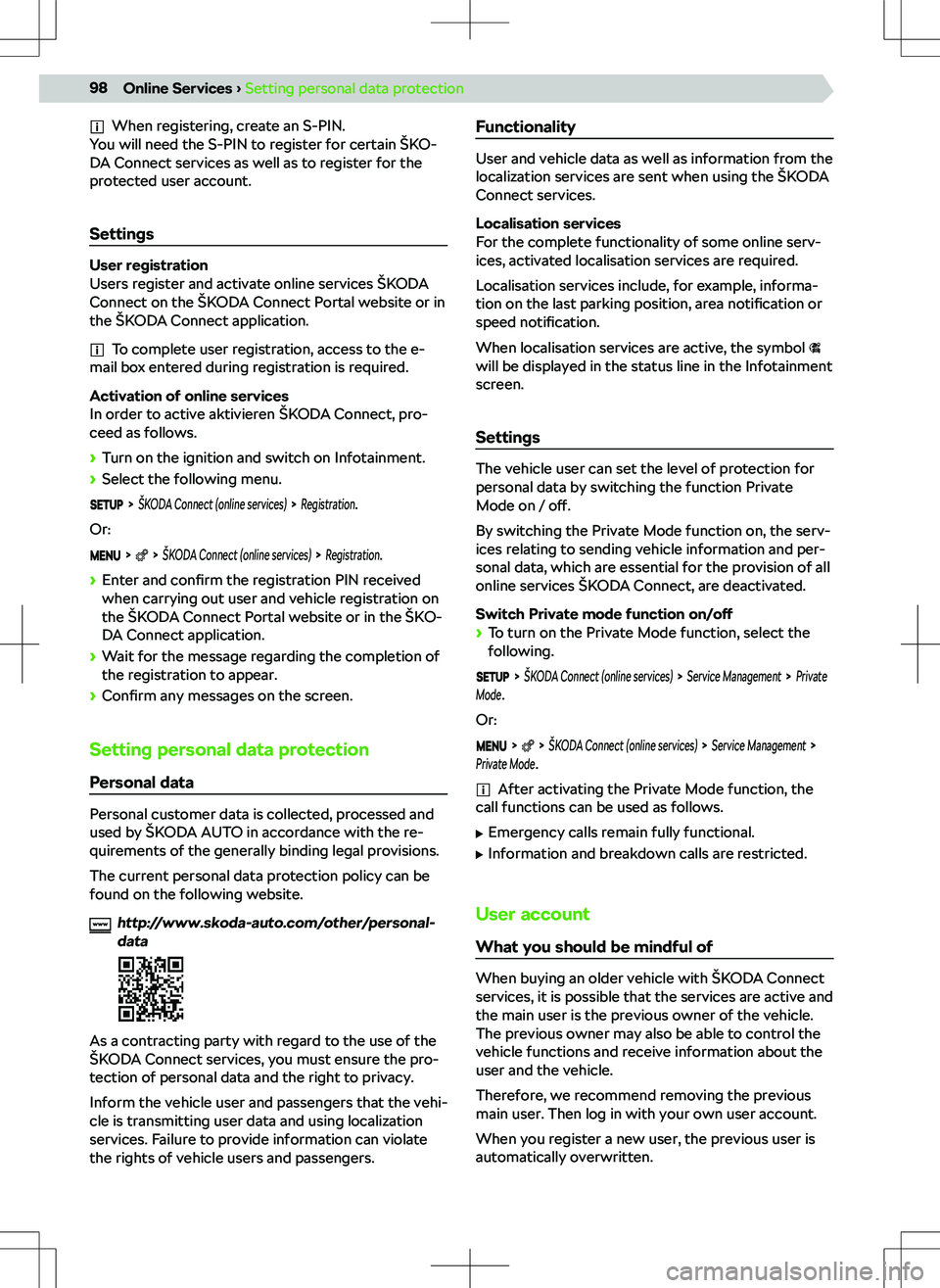 SKODA FABIA 2020  Owner´s Manual �W�