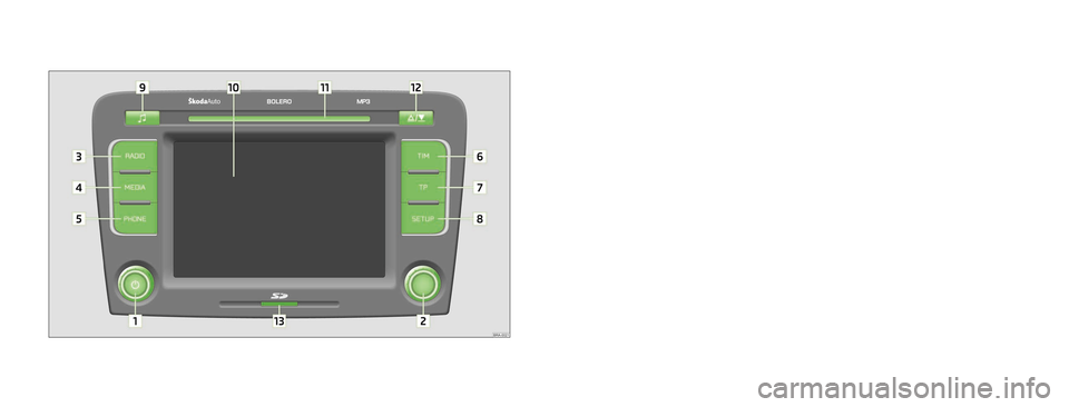SKODA SUPERB 2012 2.G / (B6/3T) Bolero Car Radio Manual 